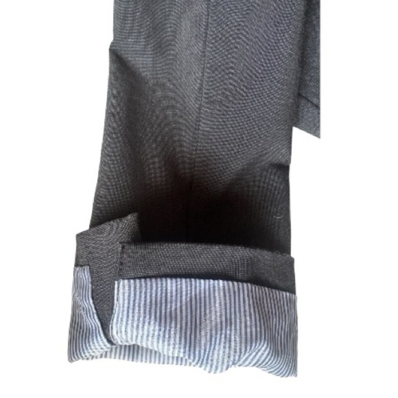 AEO 2010 Classic Gray Hopsack Weave Casual Blazer Contrast Lining Women's Small - Picture 15 of 15